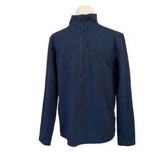 The North Face half-zip smooth face medium-weight flash dry navy blue  pullover